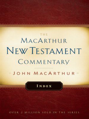 cover image of MacArthur New Testament Commentary Index